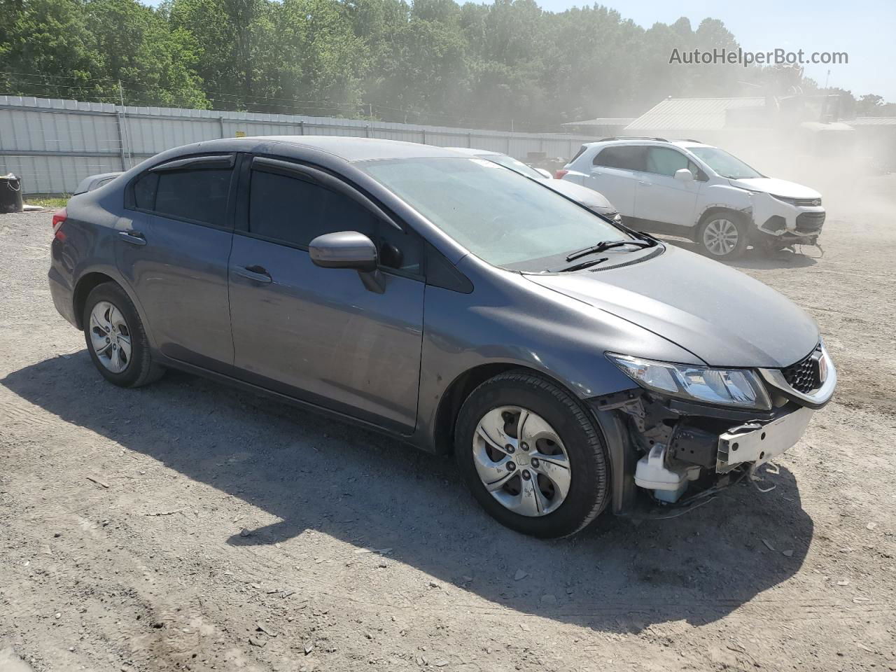 2015 Honda Civic Lx Charcoal vin: 2HGFB2F56FH536086