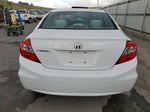 2012 Honda Civic Lx White vin: 2HGFB2F57CH522483