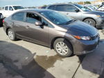 2012 Honda Civic Lx Brown vin: 2HGFB2F57CH552308