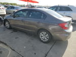 2012 Honda Civic Lx Brown vin: 2HGFB2F57CH552308