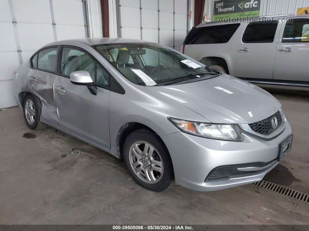 2013 Honda Civic Lx Silver vin: 2HGFB2F57DH501148