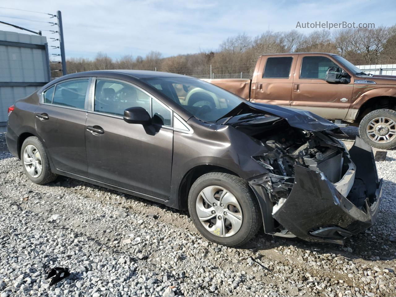 2013 Honda Civic Lx Charcoal vin: 2HGFB2F57DH513896