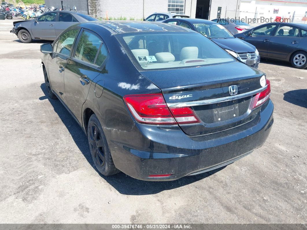 2013 Honda Civic Lx Black vin: 2HGFB2F57DH536515