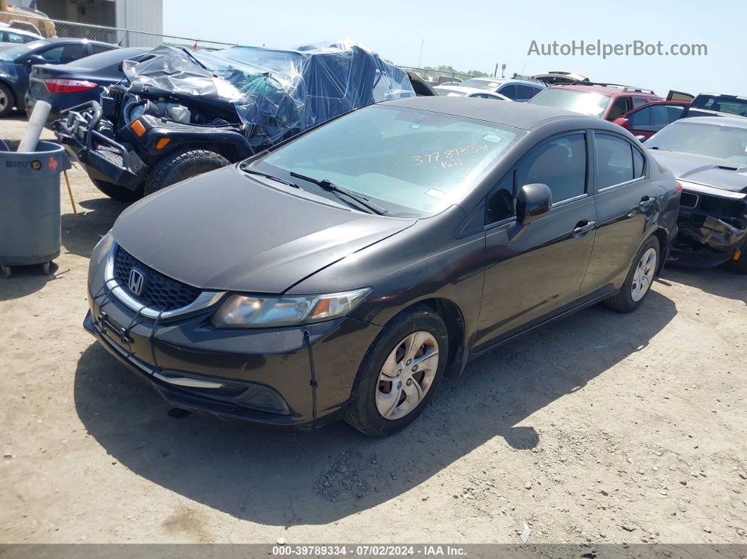 2013 Honda Civic Lx Brown vin: 2HGFB2F57DH551497