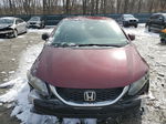 2013 Honda Civic Lx Maroon vin: 2HGFB2F57DH553461