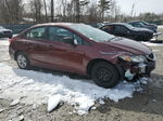 2013 Honda Civic Lx Maroon vin: 2HGFB2F57DH553461