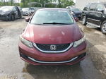 2013 Honda Civic Lx Бордовый vin: 2HGFB2F57DH599503