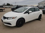 2013 Honda Civic Lx White vin: 2HGFB2F57DH601251