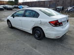 2013 Honda Civic Lx White vin: 2HGFB2F57DH602027