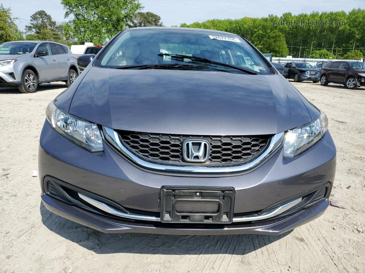 2014 Honda Civic Lx Серый vin: 2HGFB2F57EH501331