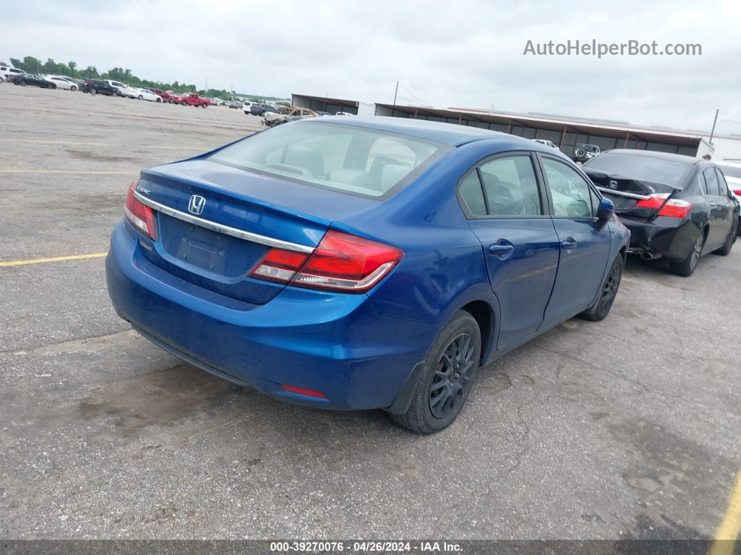 2015 Honda Civic Lx Blue vin: 2HGFB2F57FH550451