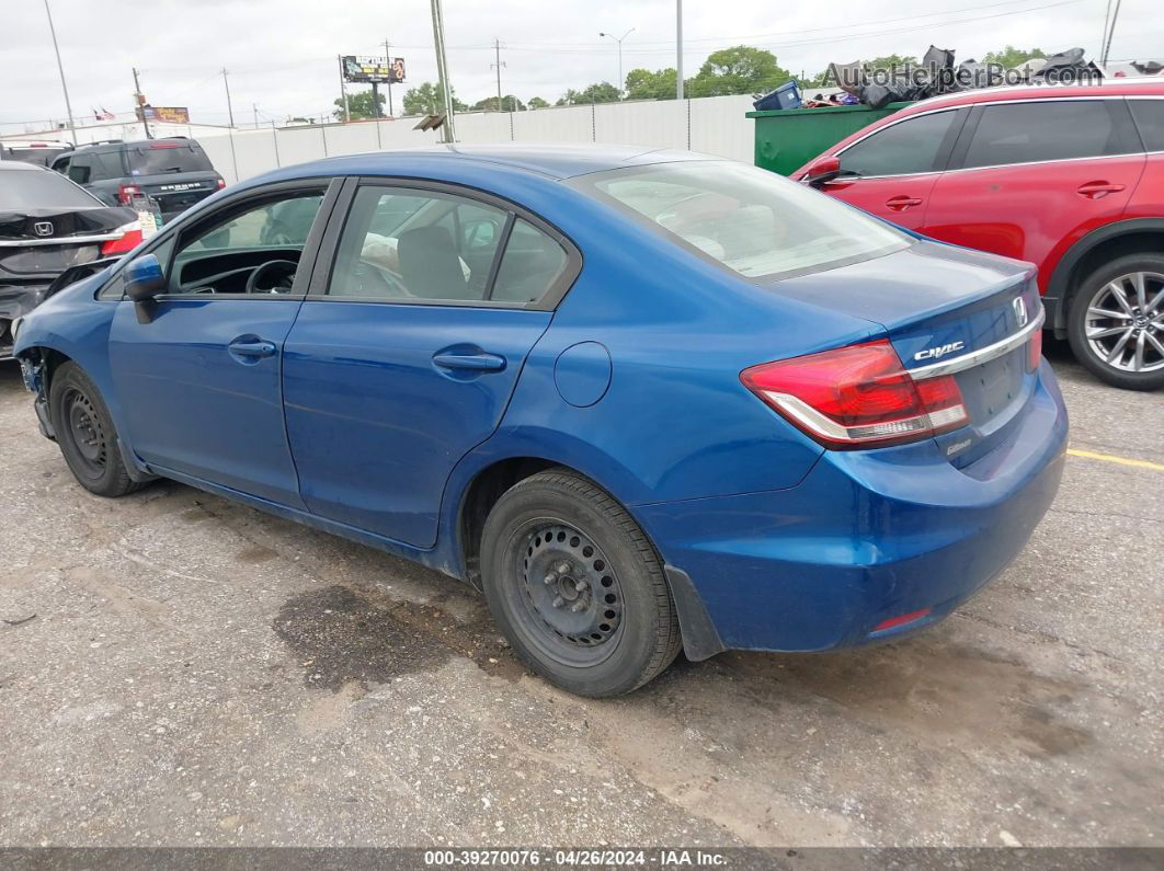 2015 Honda Civic Lx Blue vin: 2HGFB2F57FH550451