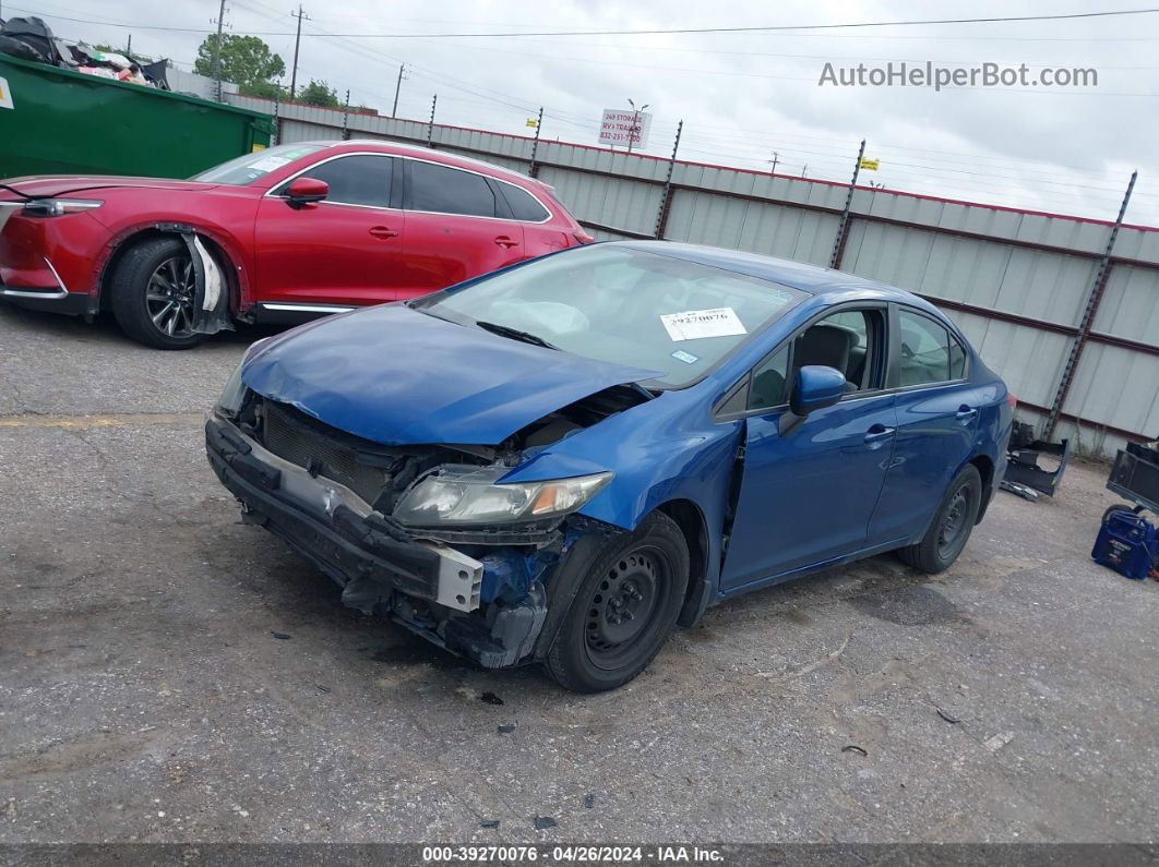 2015 Honda Civic Lx Blue vin: 2HGFB2F57FH550451