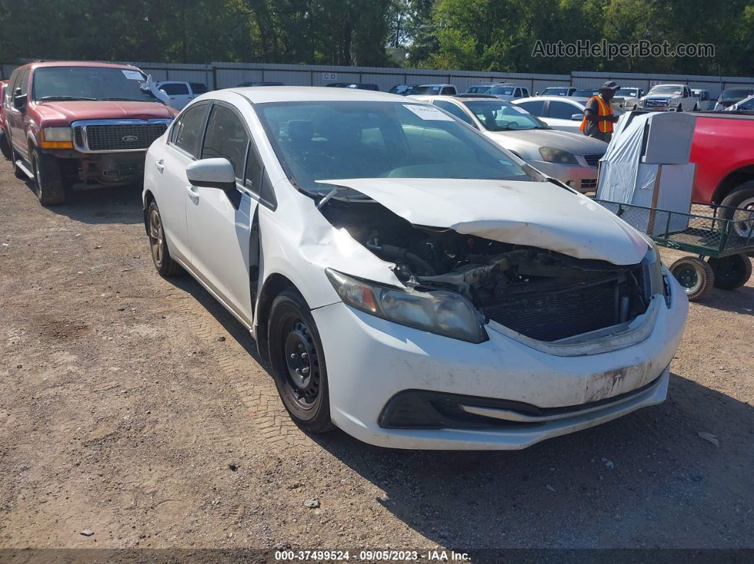 2015 Honda Civic Sedan Lx White vin: 2HGFB2F57FH558405