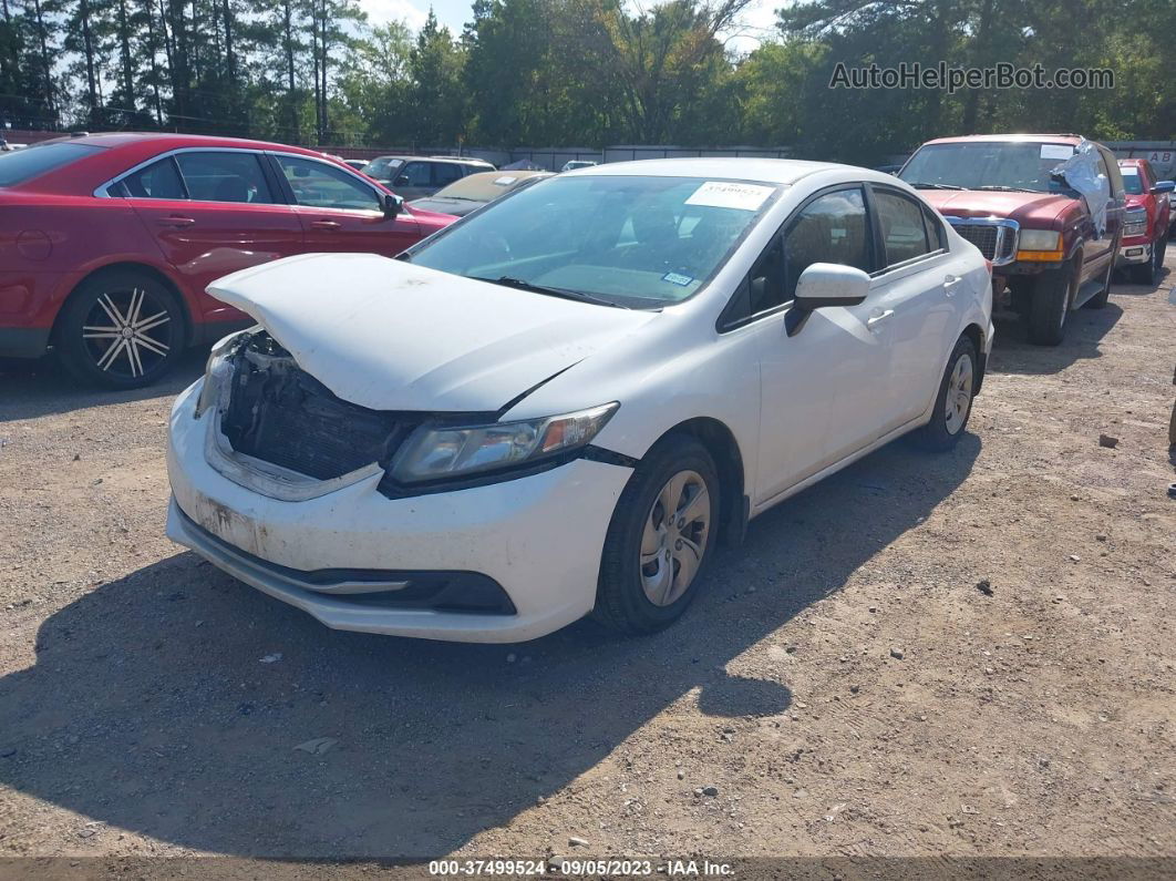 2015 Honda Civic Sedan Lx White vin: 2HGFB2F57FH558405