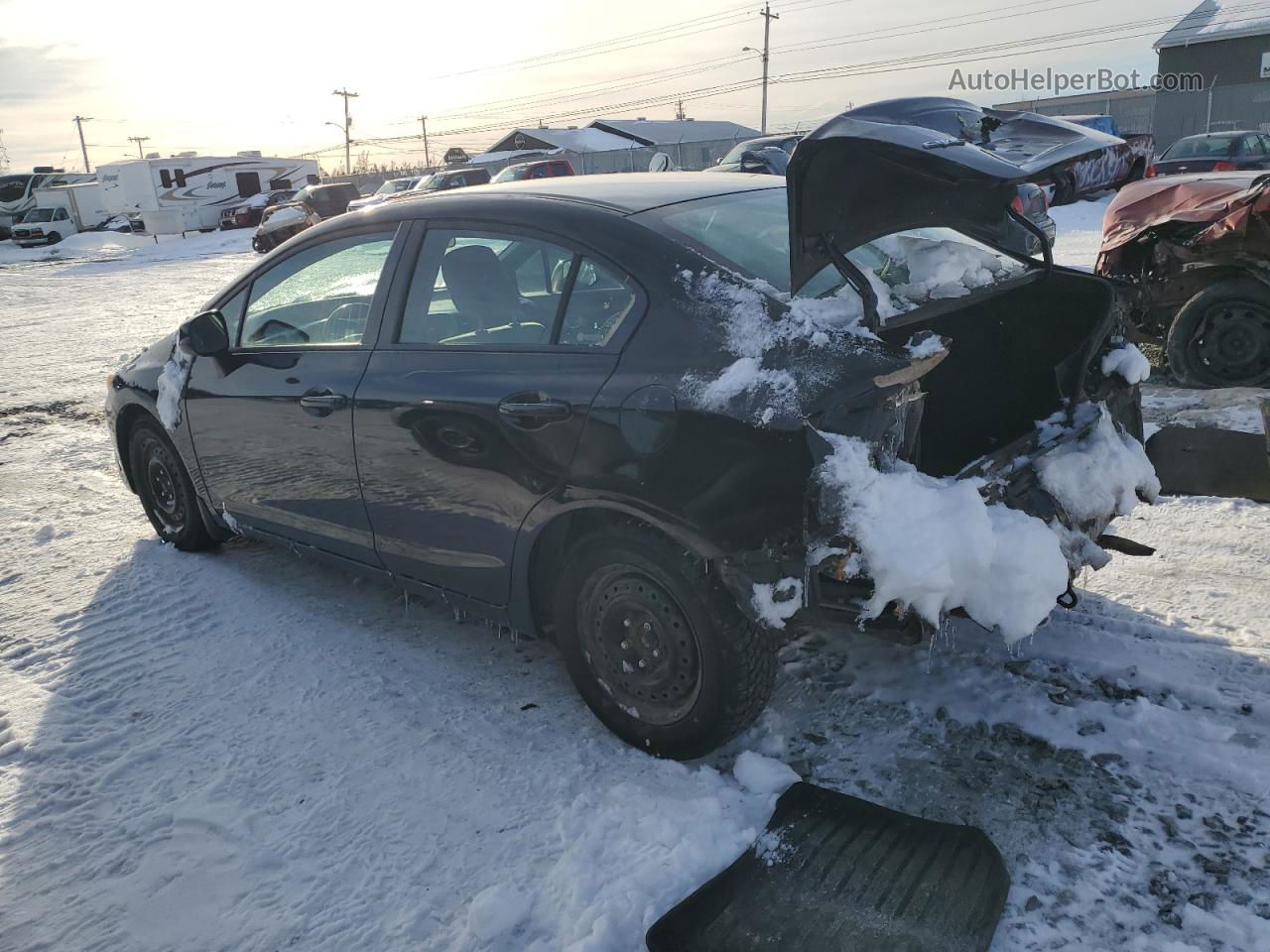 2012 Honda Civic Lx Black vin: 2HGFB2F58CH008402