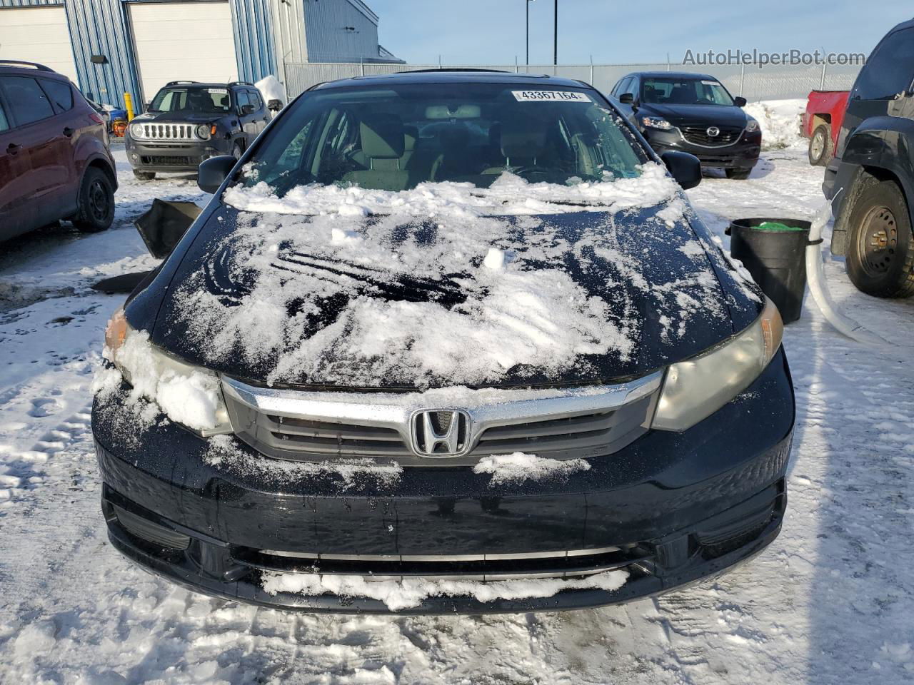 2012 Honda Civic Lx Black vin: 2HGFB2F58CH008402