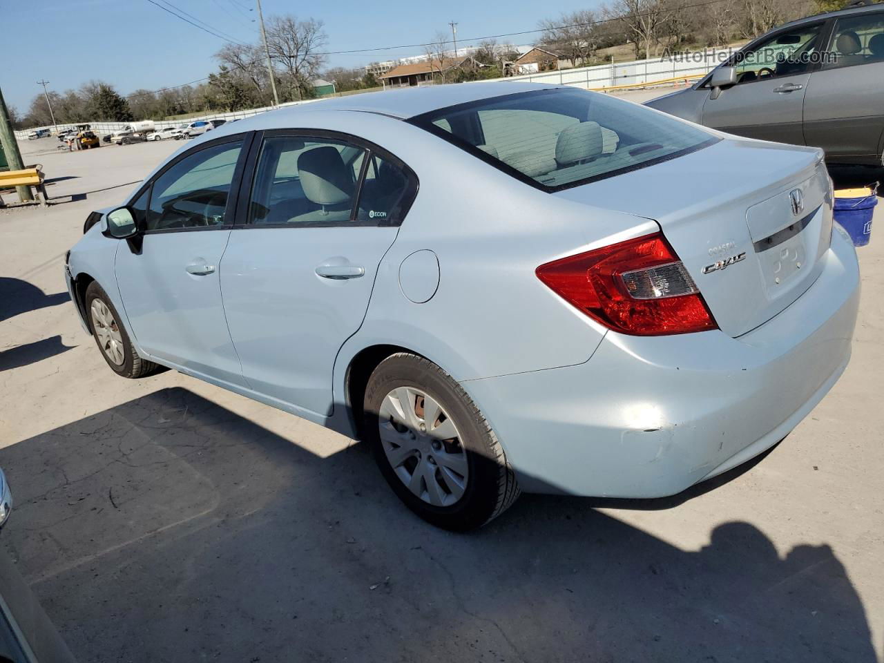 2012 Honda Civic Lx Blue vin: 2HGFB2F58CH514683