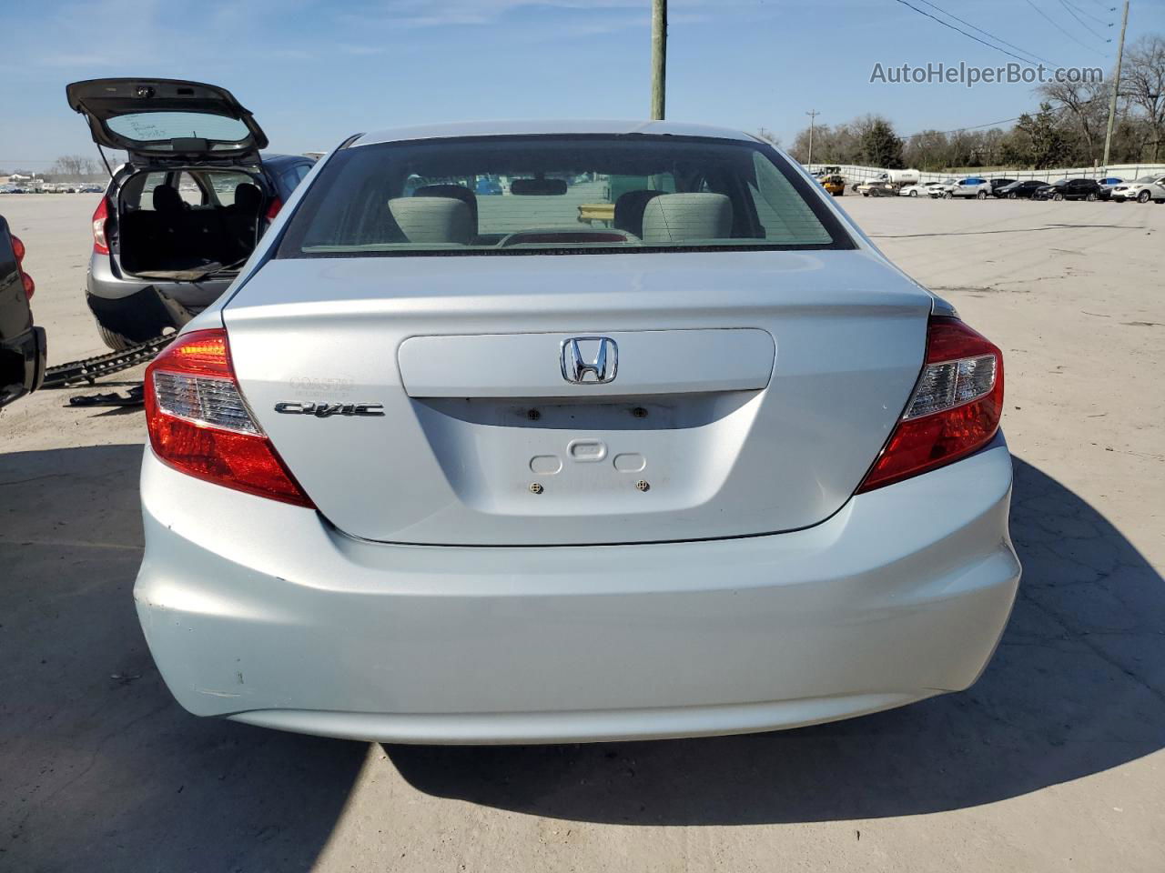 2012 Honda Civic Lx Blue vin: 2HGFB2F58CH514683