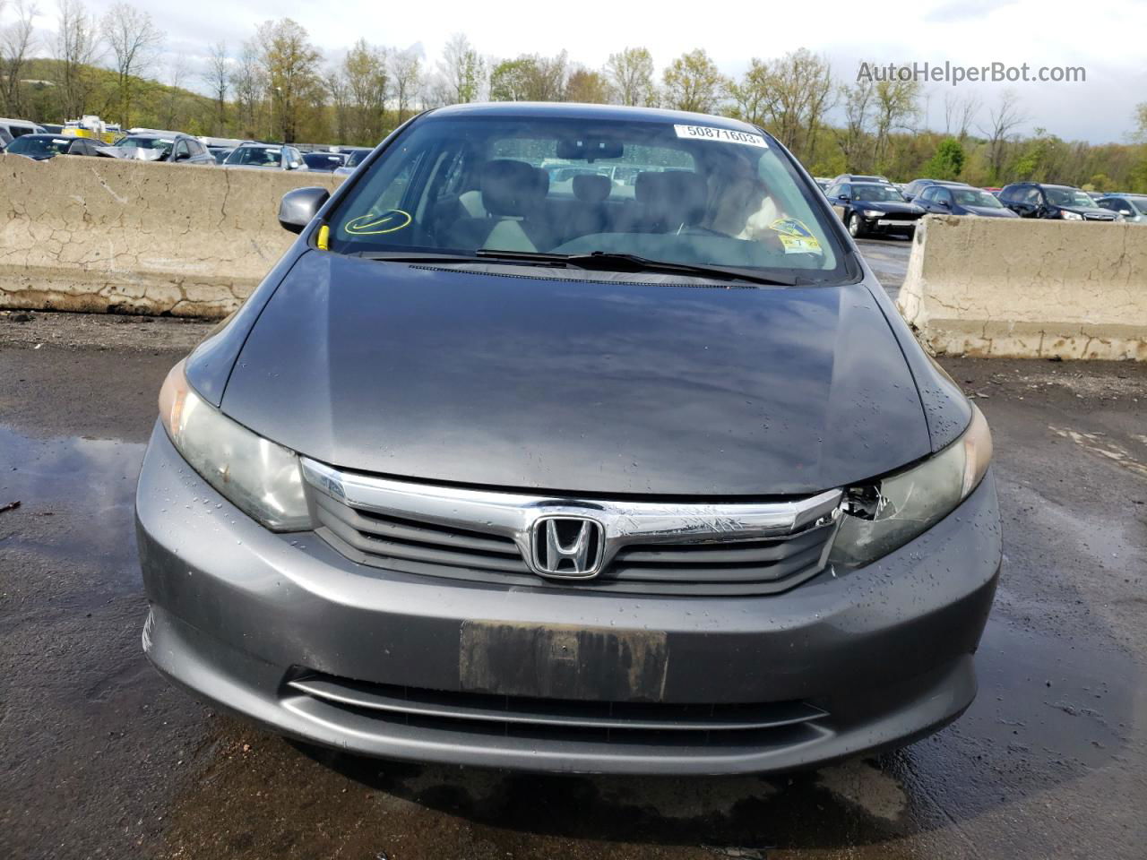 2012 Honda Civic Lx Gray vin: 2HGFB2F58CH565262