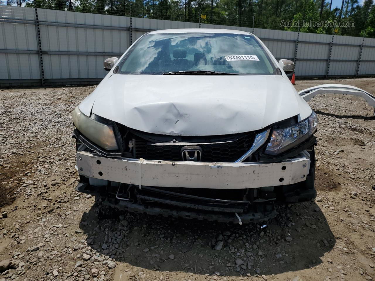 2013 Honda Civic Lx White vin: 2HGFB2F58DH505242