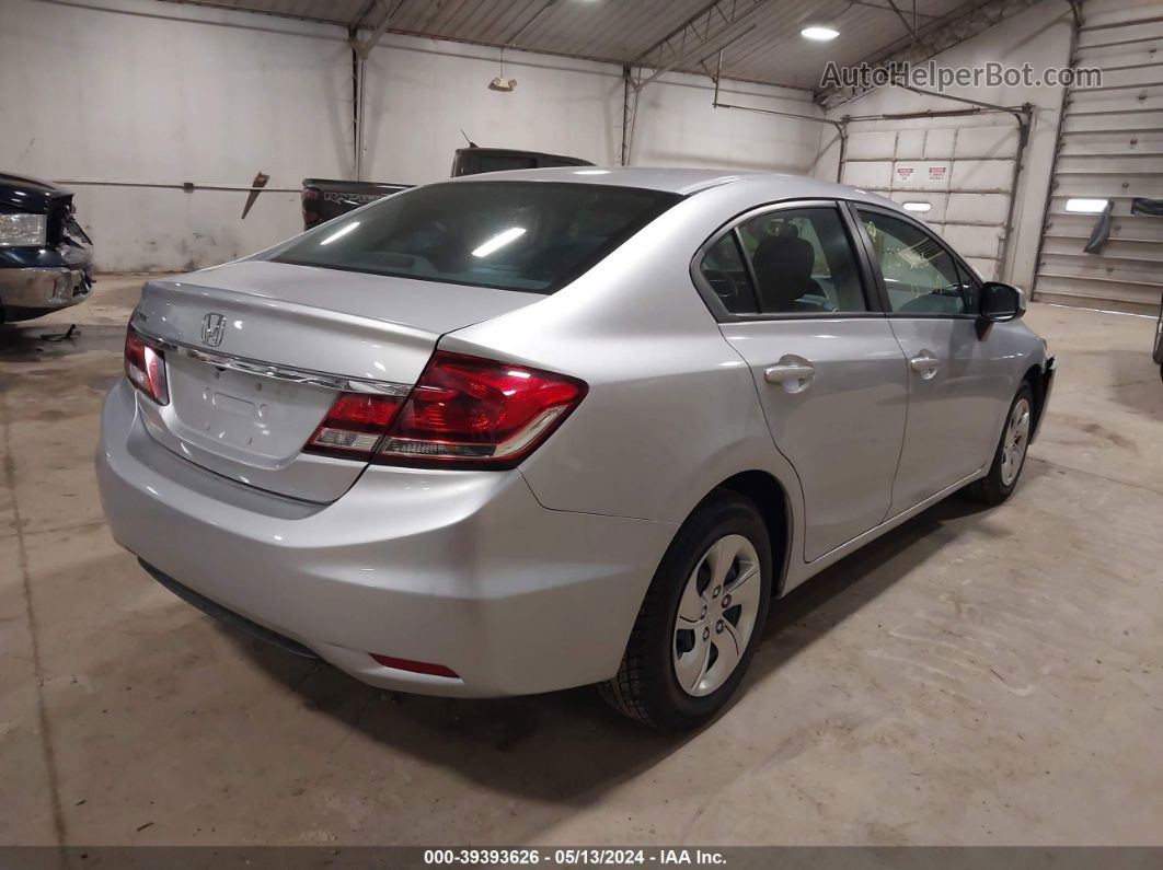 2013 Honda Civic Lx Silver vin: 2HGFB2F58DH561858