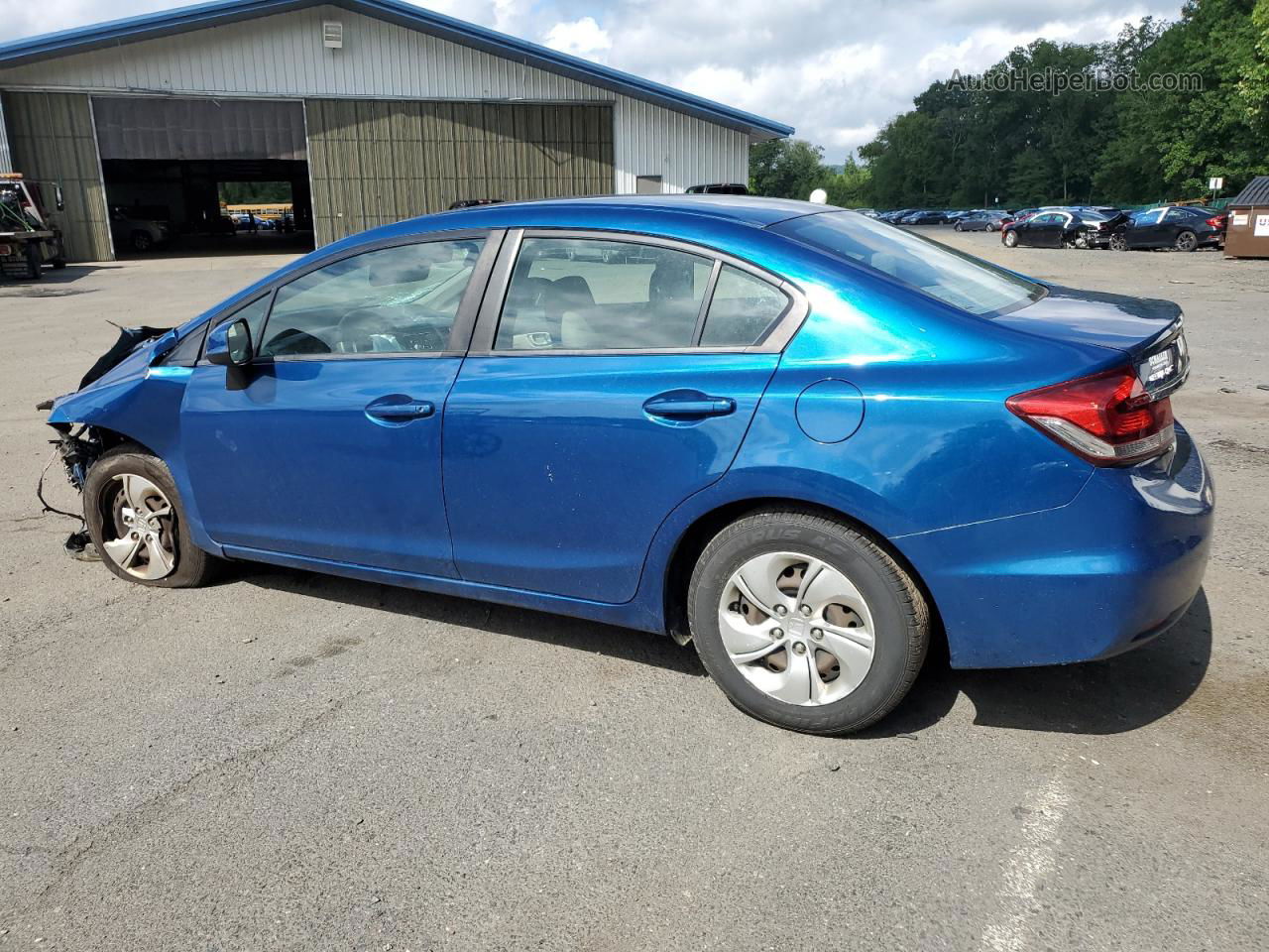 2013 Honda Civic Lx Blue vin: 2HGFB2F58DH566784