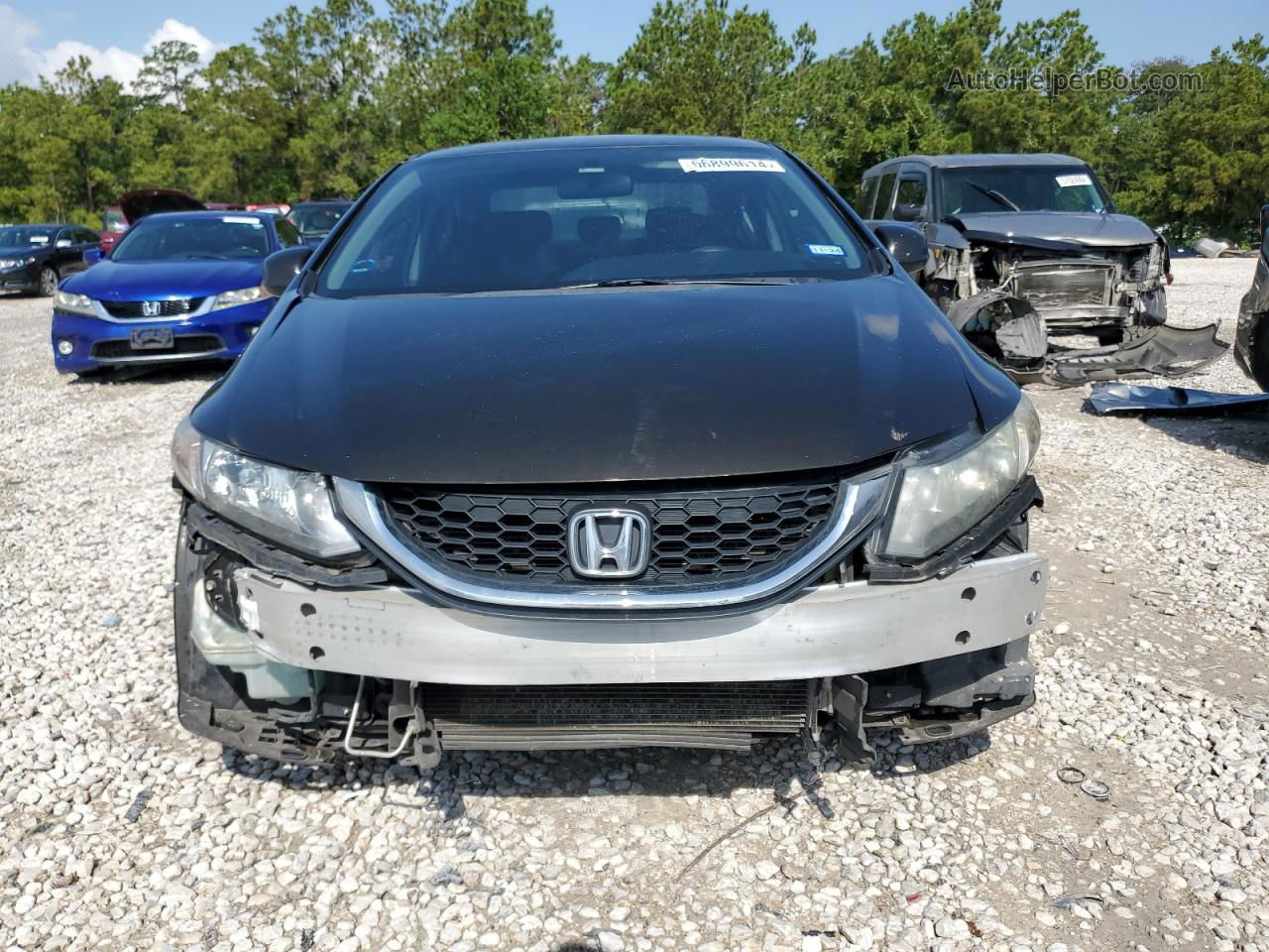 2013 Honda Civic Lx Black vin: 2HGFB2F58DH582807