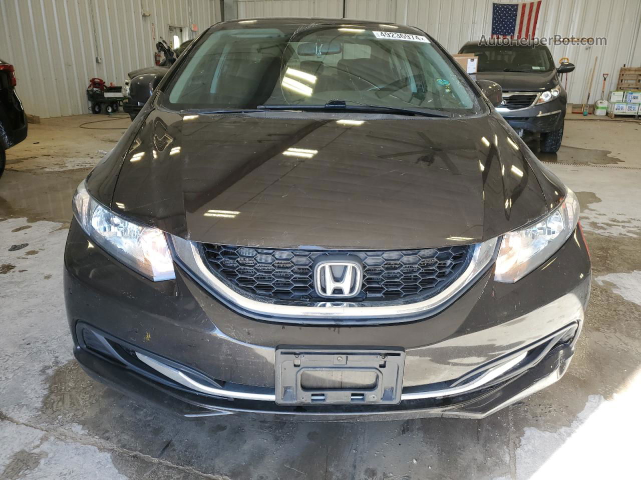 2013 Honda Civic Lx Коричневый vin: 2HGFB2F58DH593581