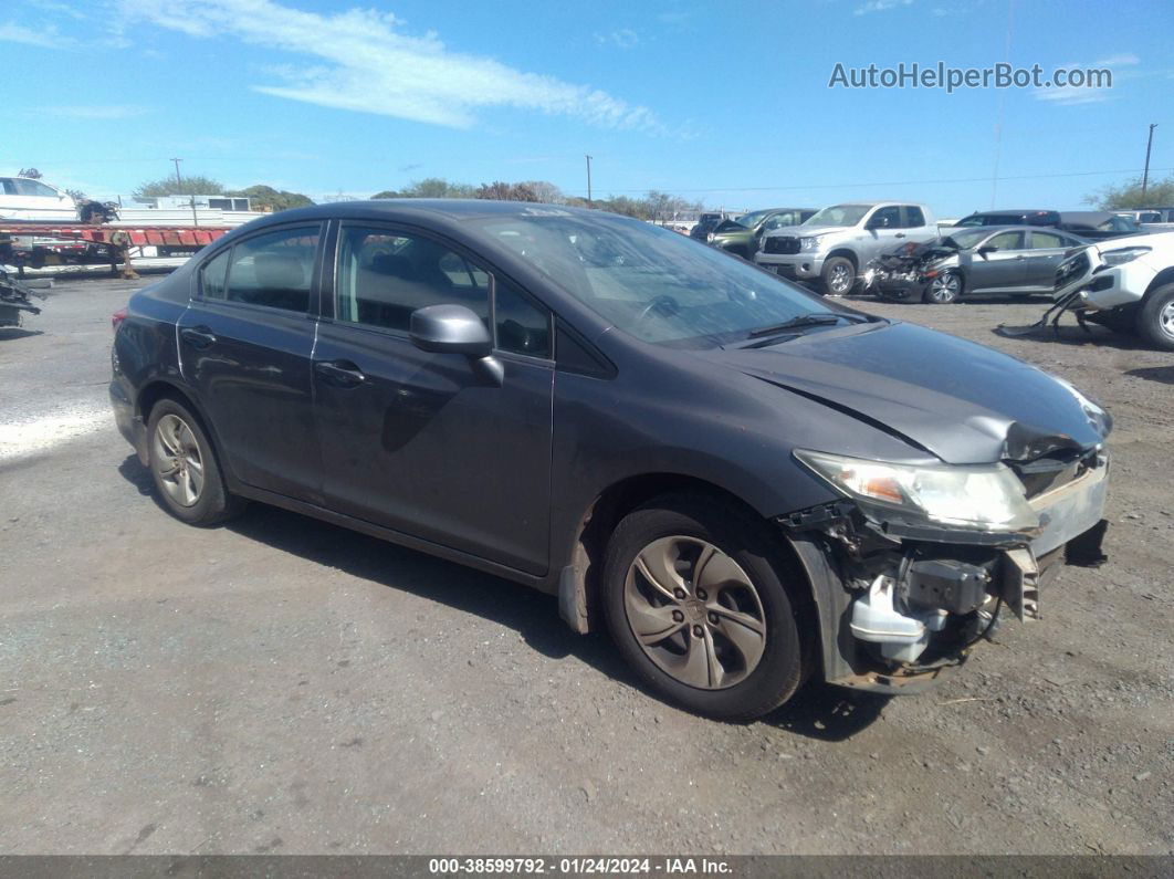 2013 Honda Civic Lx Gray vin: 2HGFB2F58DH594570