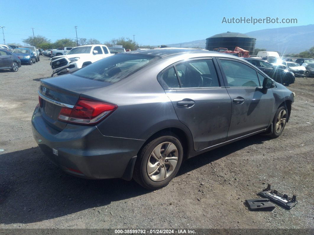 2013 Honda Civic Lx Gray vin: 2HGFB2F58DH594570