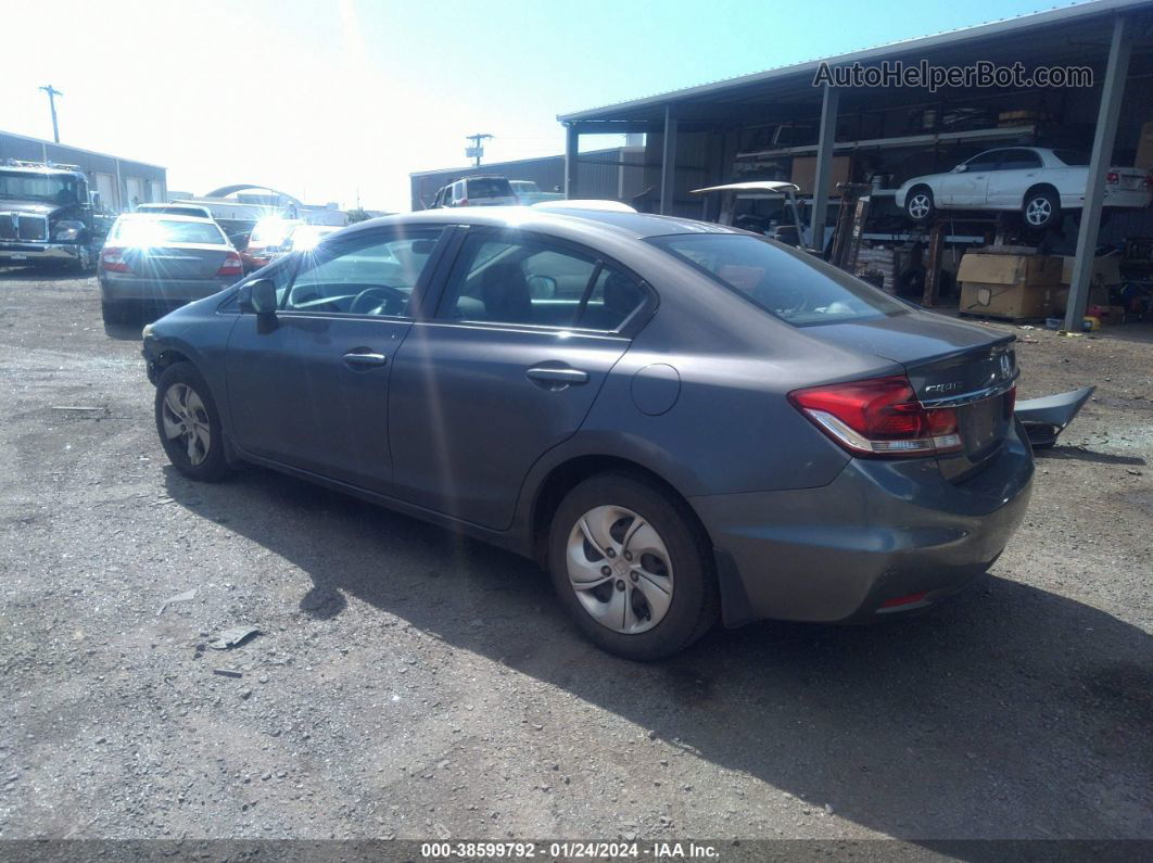 2013 Honda Civic Lx Gray vin: 2HGFB2F58DH594570