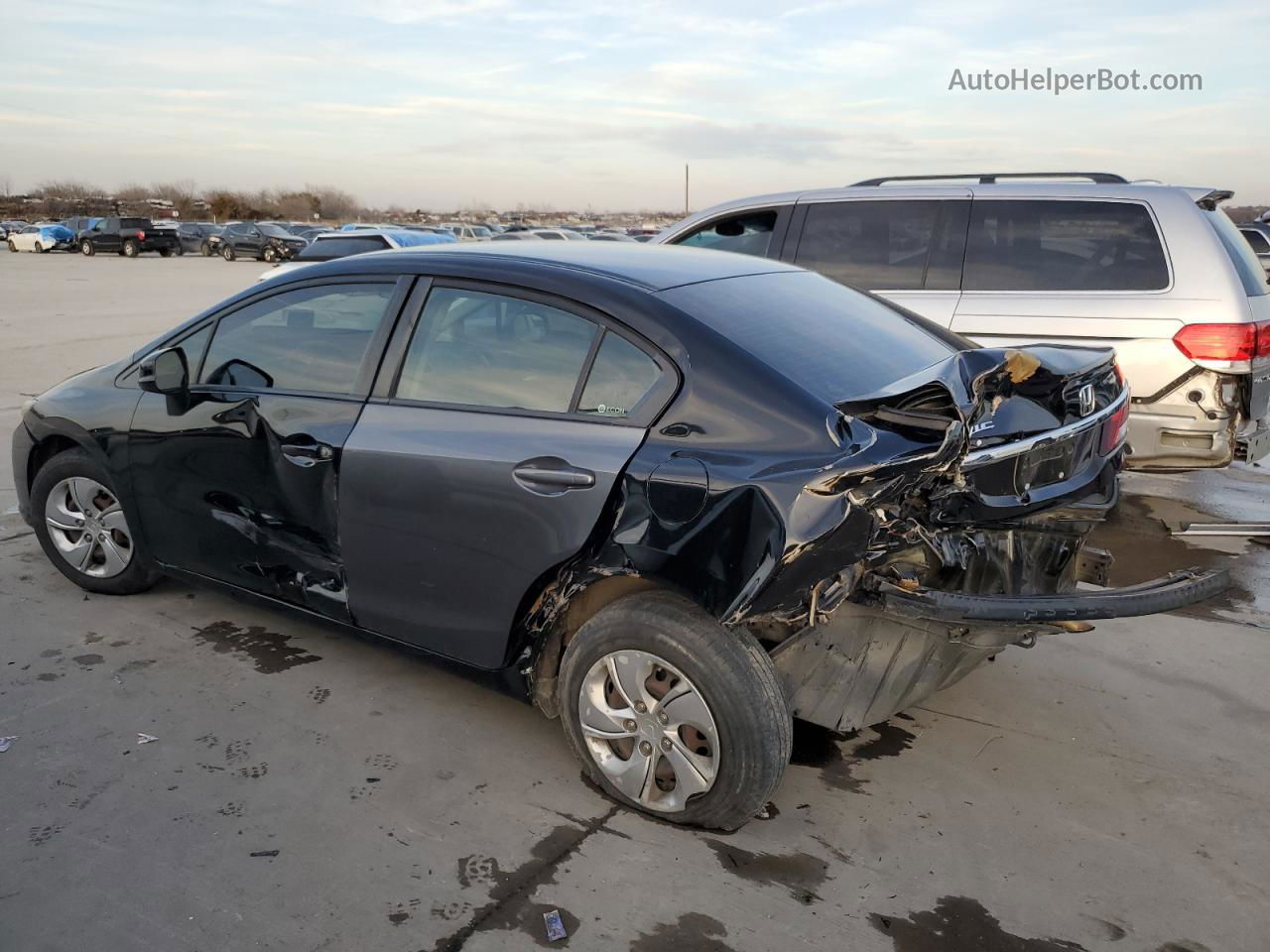 2013 Honda Civic Lx Black vin: 2HGFB2F58DH596447