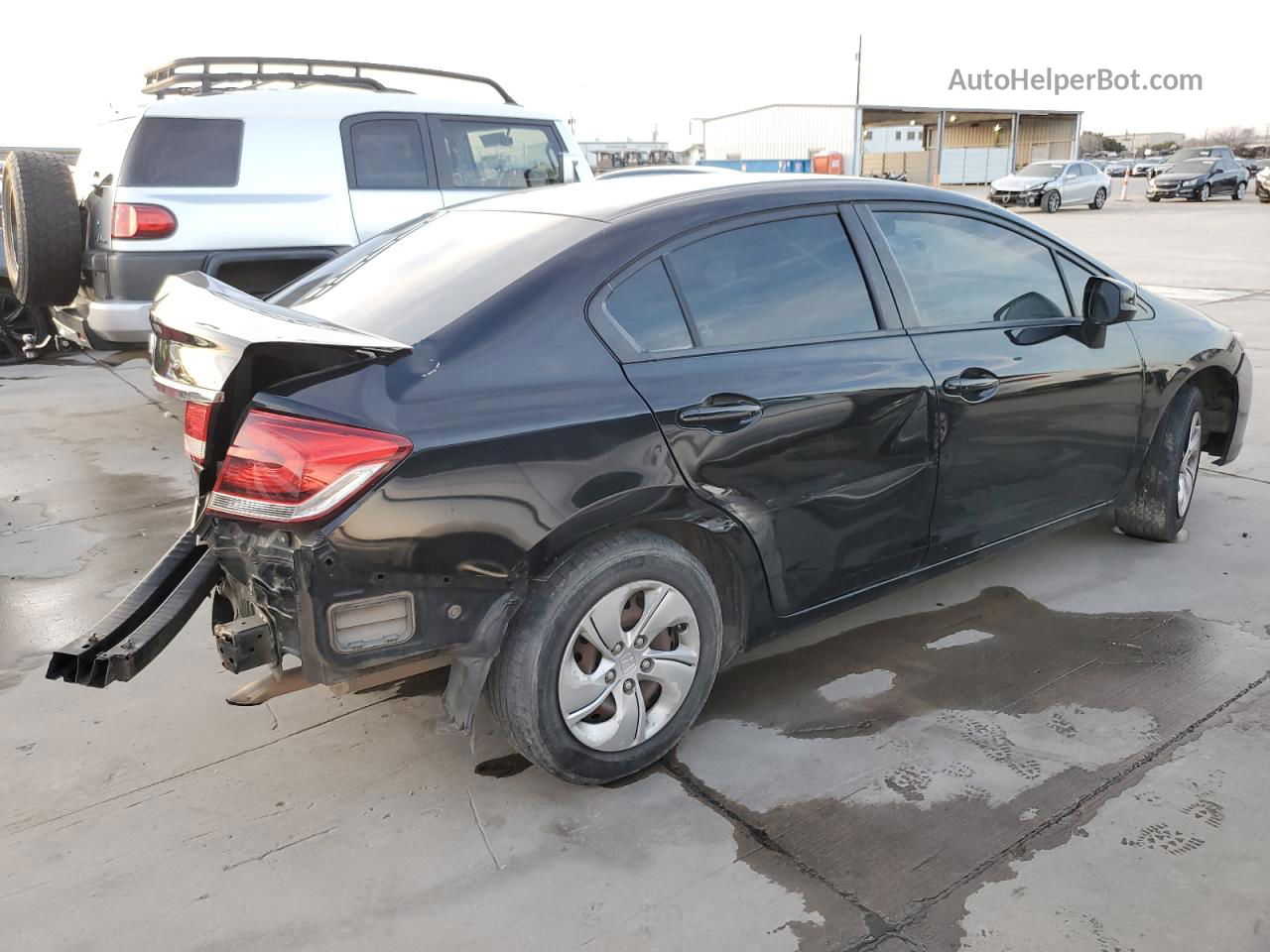 2013 Honda Civic Lx Black vin: 2HGFB2F58DH596447