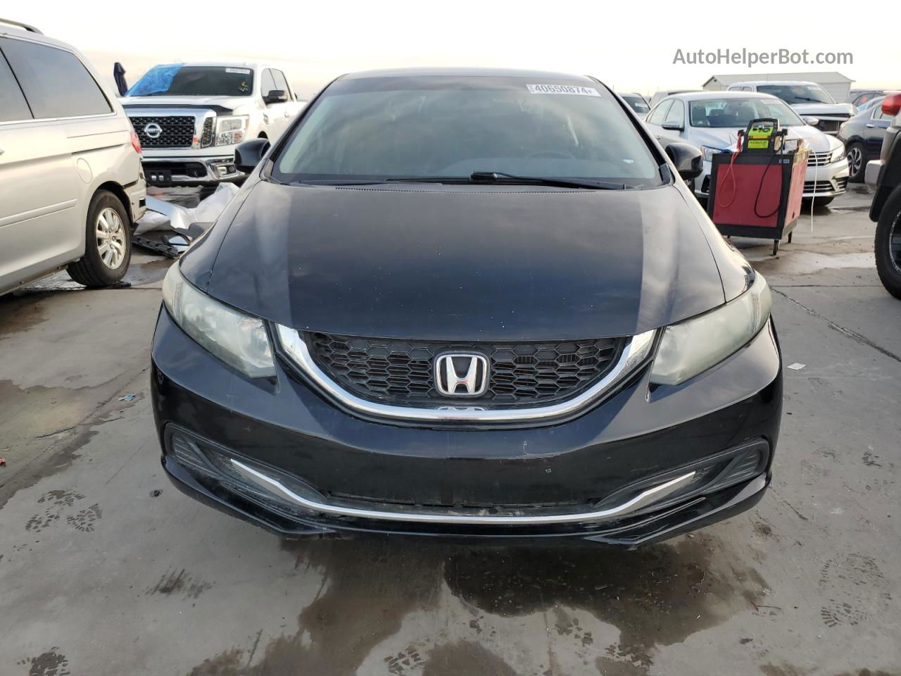 2013 Honda Civic Lx Black vin: 2HGFB2F58DH596447