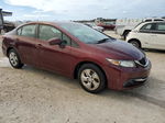 2014 Honda Civic Lx Burgundy vin: 2HGFB2F58EH500348