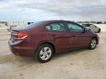 2014 Honda Civic Lx Бордовый vin: 2HGFB2F58EH500348