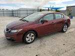 2014 Honda Civic Lx Burgundy vin: 2HGFB2F58EH500348