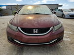 2014 Honda Civic Lx Бордовый vin: 2HGFB2F58EH500348