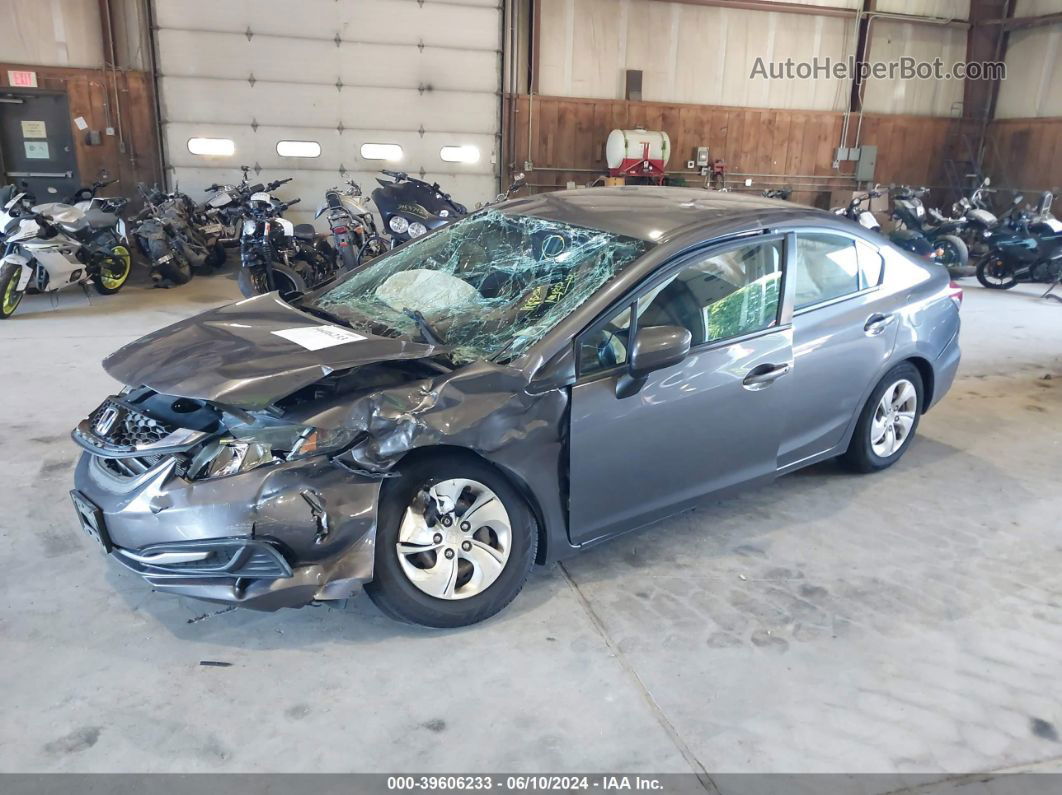 2014 Honda Civic Lx Gray vin: 2HGFB2F58EH551008