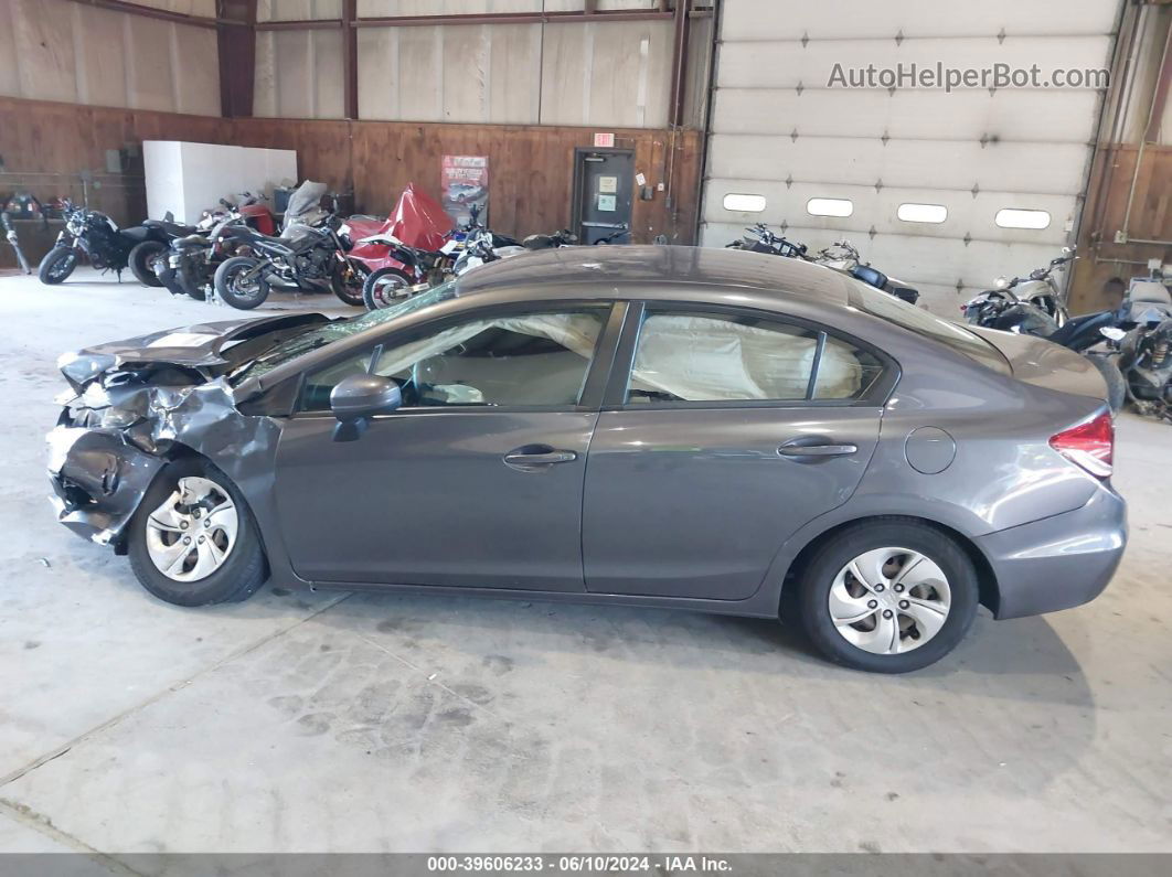 2014 Honda Civic Lx Gray vin: 2HGFB2F58EH551008