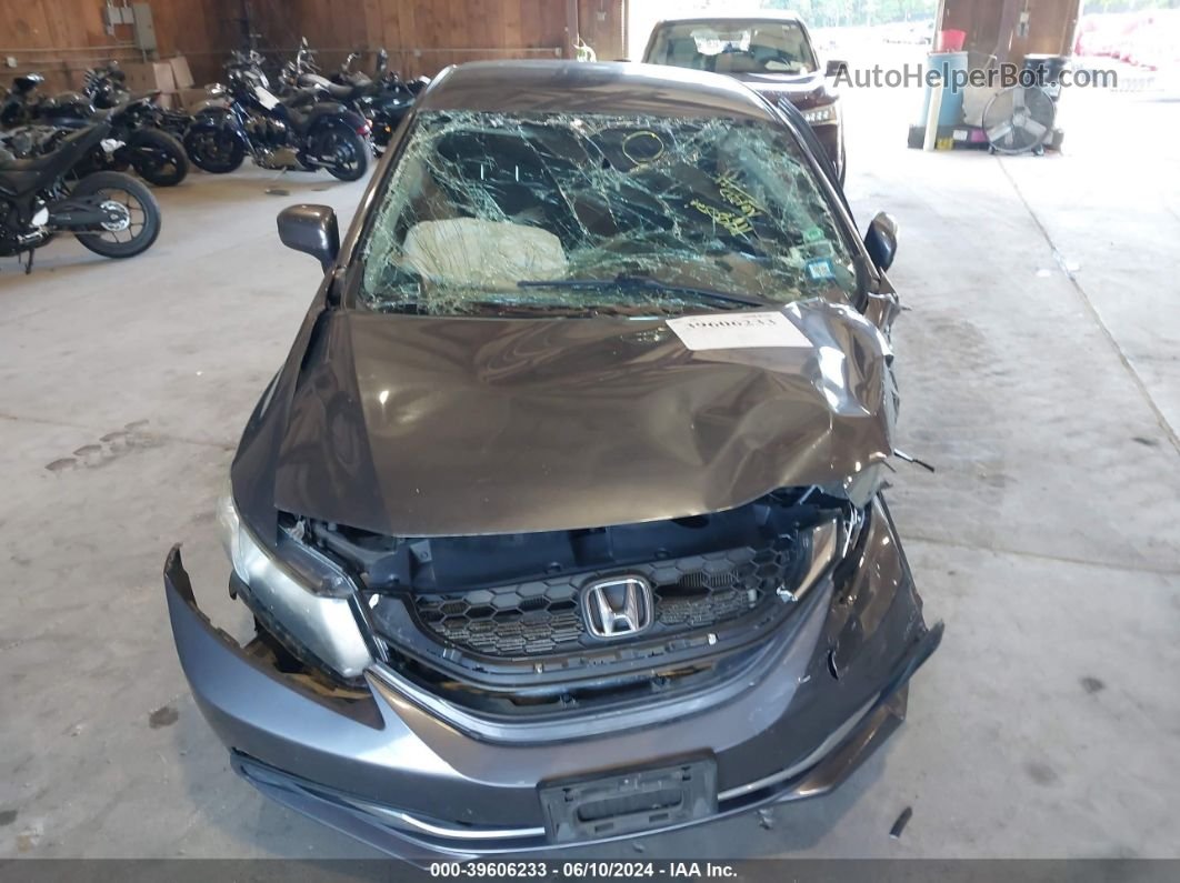 2014 Honda Civic Lx Gray vin: 2HGFB2F58EH551008