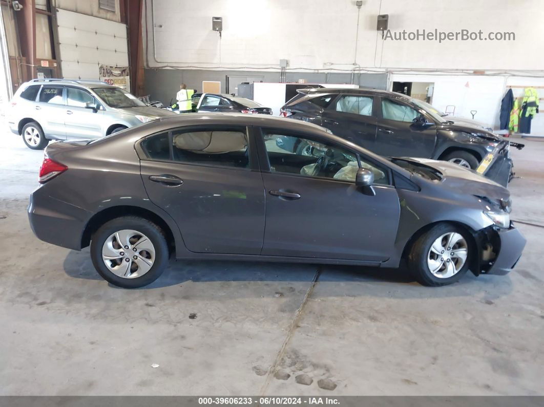 2014 Honda Civic Lx Gray vin: 2HGFB2F58EH551008