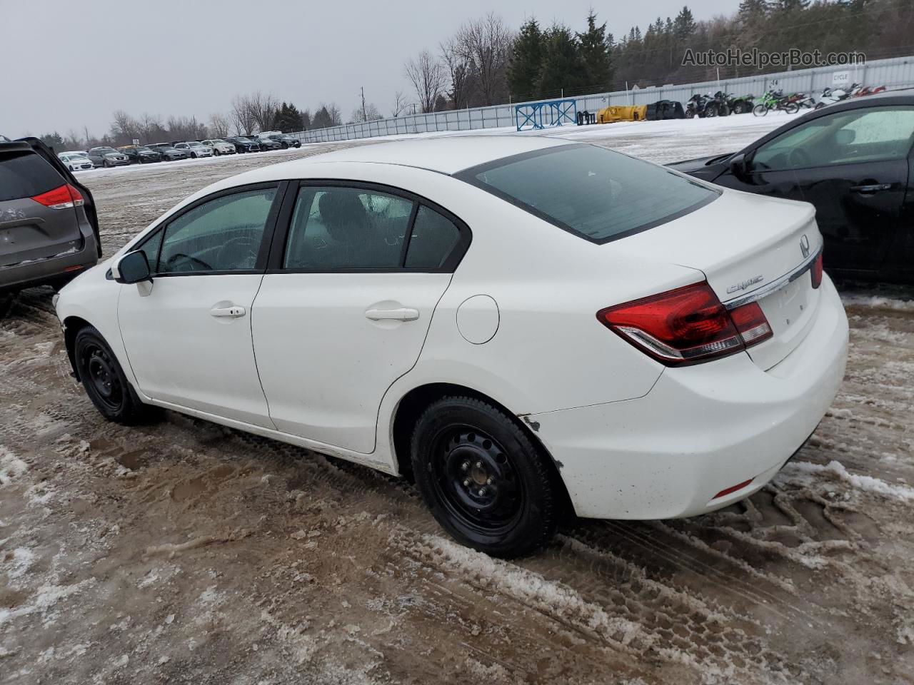 2015 Honda Civic Lx White vin: 2HGFB2F58FH015838