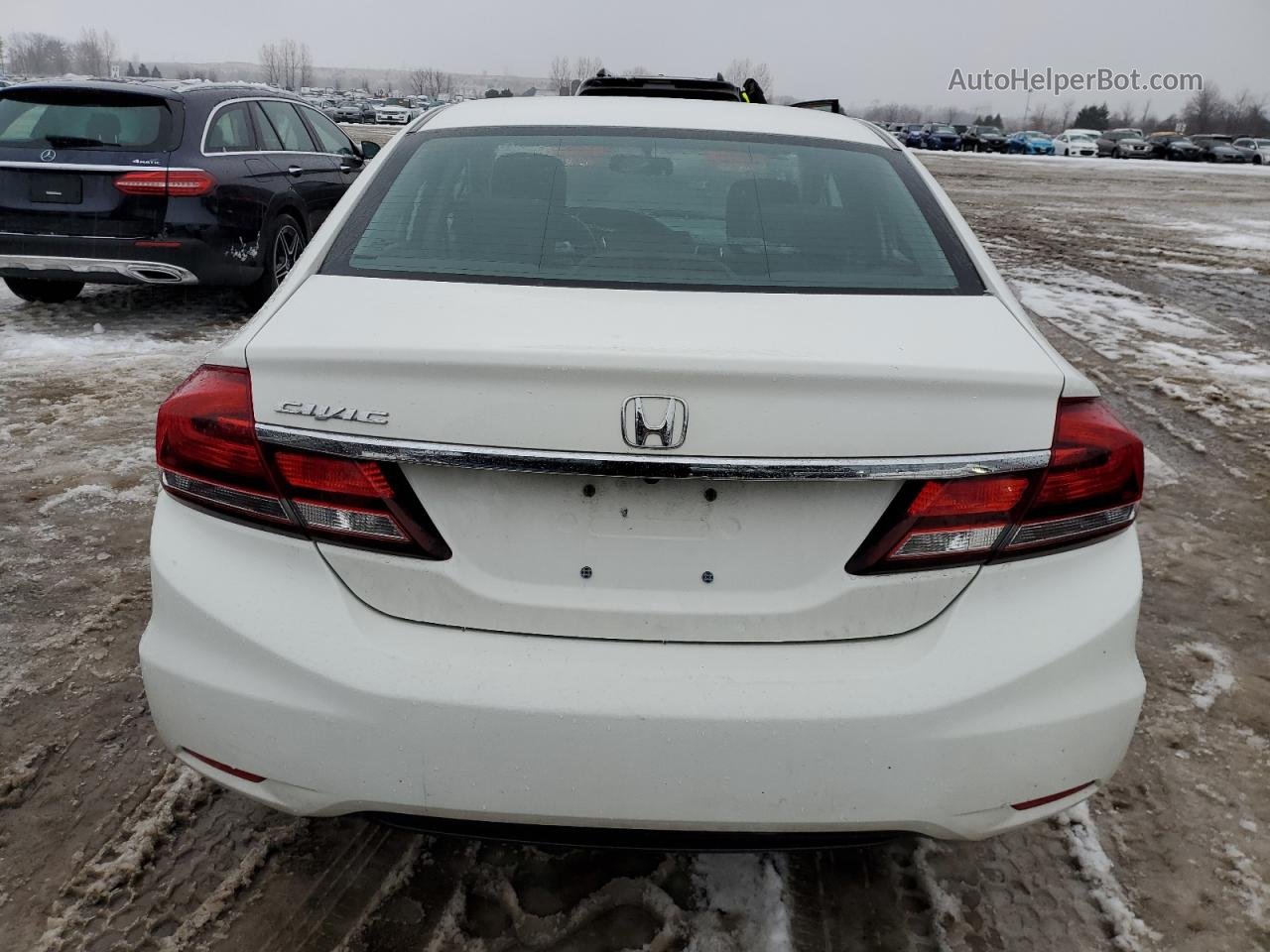 2015 Honda Civic Lx Белый vin: 2HGFB2F58FH015838