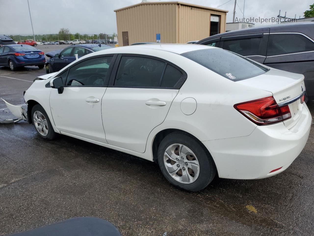 2015 Honda Civic Lx White vin: 2HGFB2F58FH520584