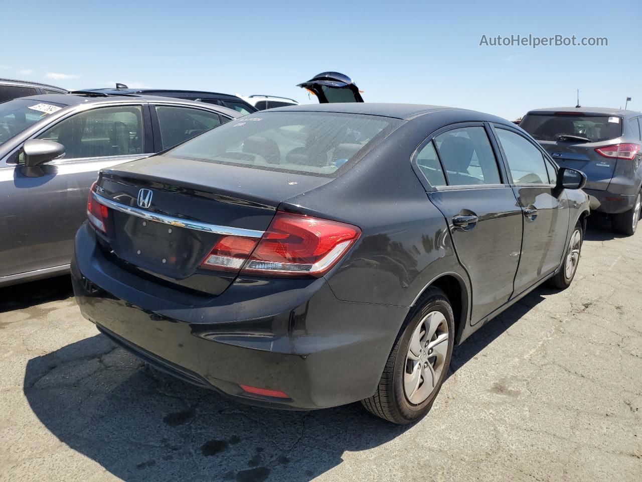 2015 Honda Civic Lx Black vin: 2HGFB2F58FH528412