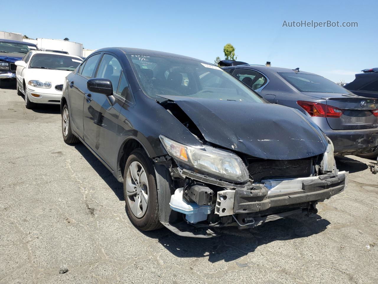 2015 Honda Civic Lx Black vin: 2HGFB2F58FH528412