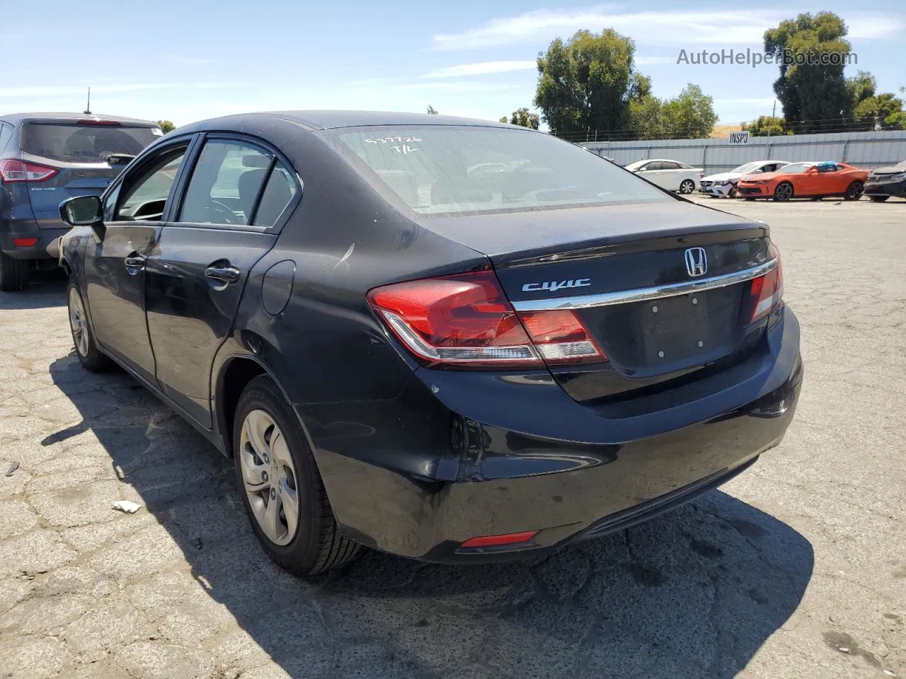 2015 Honda Civic Lx Black vin: 2HGFB2F58FH528412