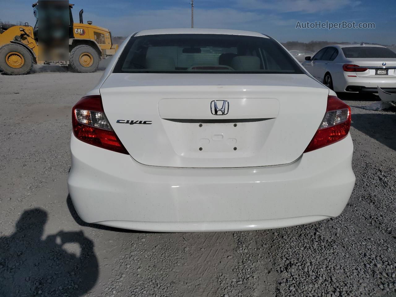 2012 Honda Civic Lx Белый vin: 2HGFB2F59CH308658